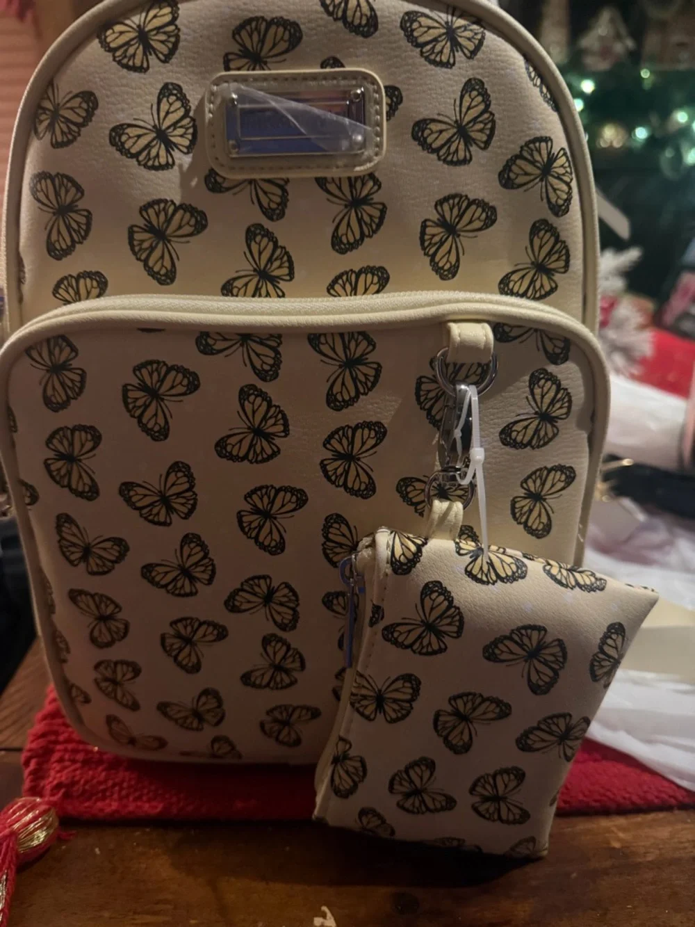 madden girl Yellow Butterfly Mini Backpack - Picture 3 of 4